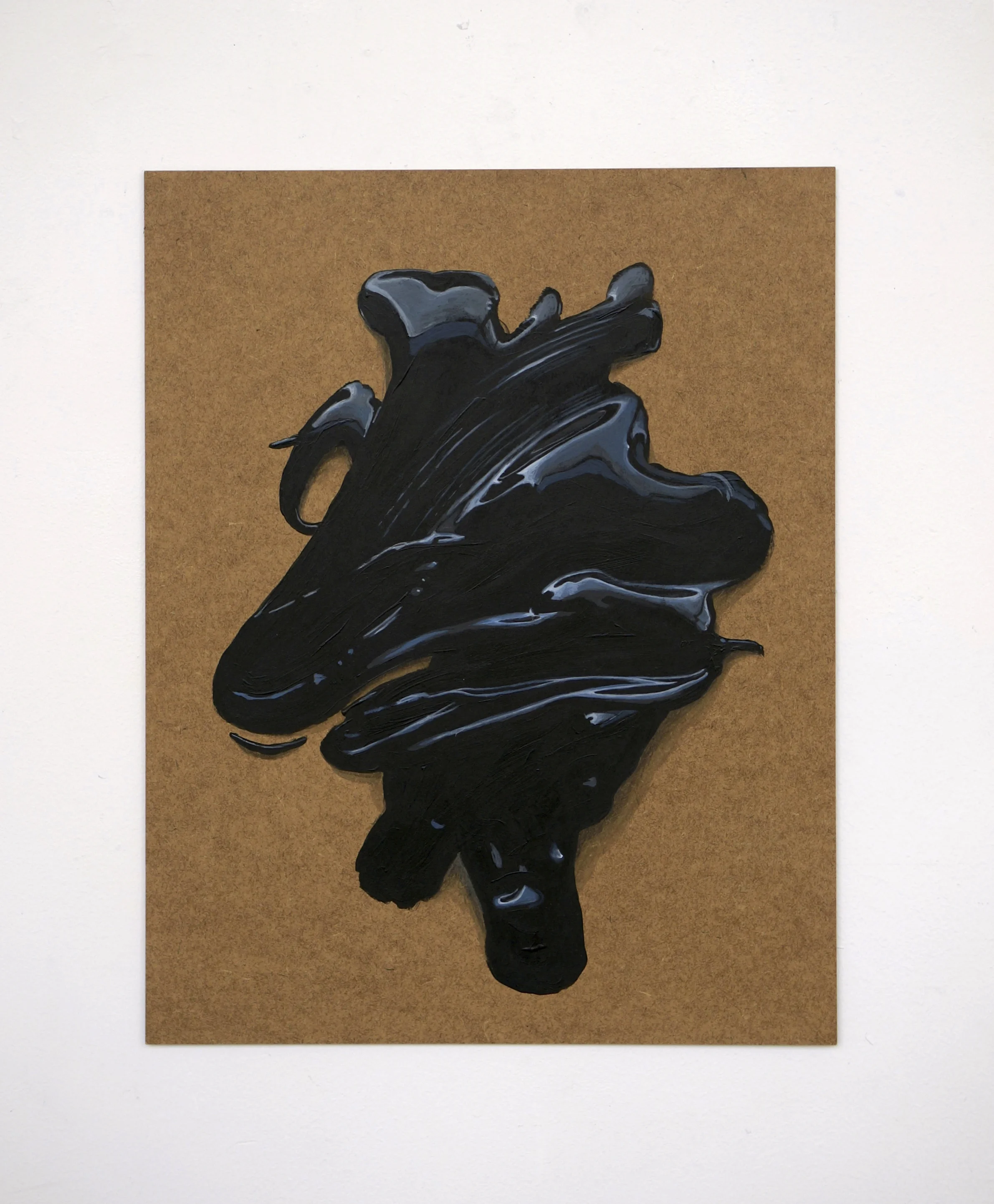 untitled (black paint), (2018)