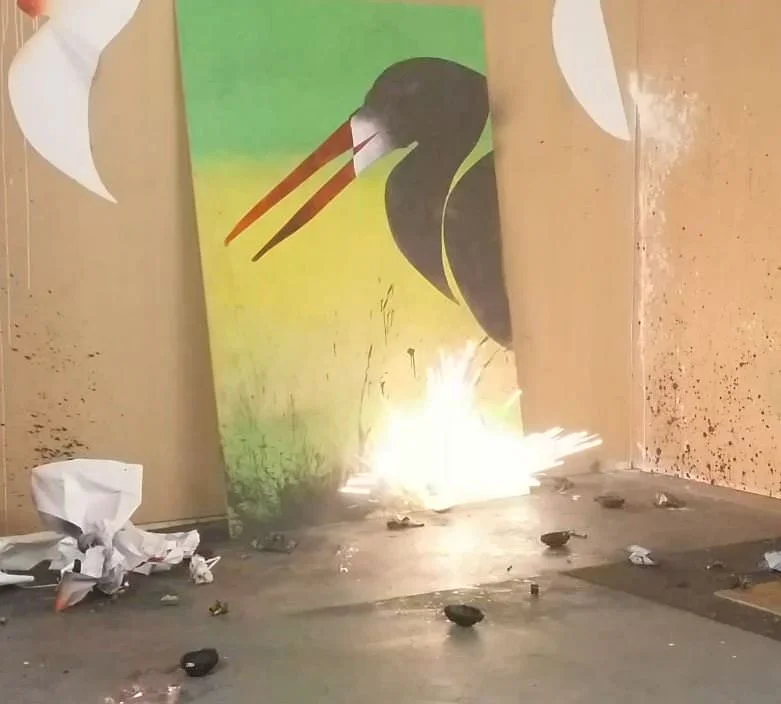 CRANE ON GREEN SSS.JPG