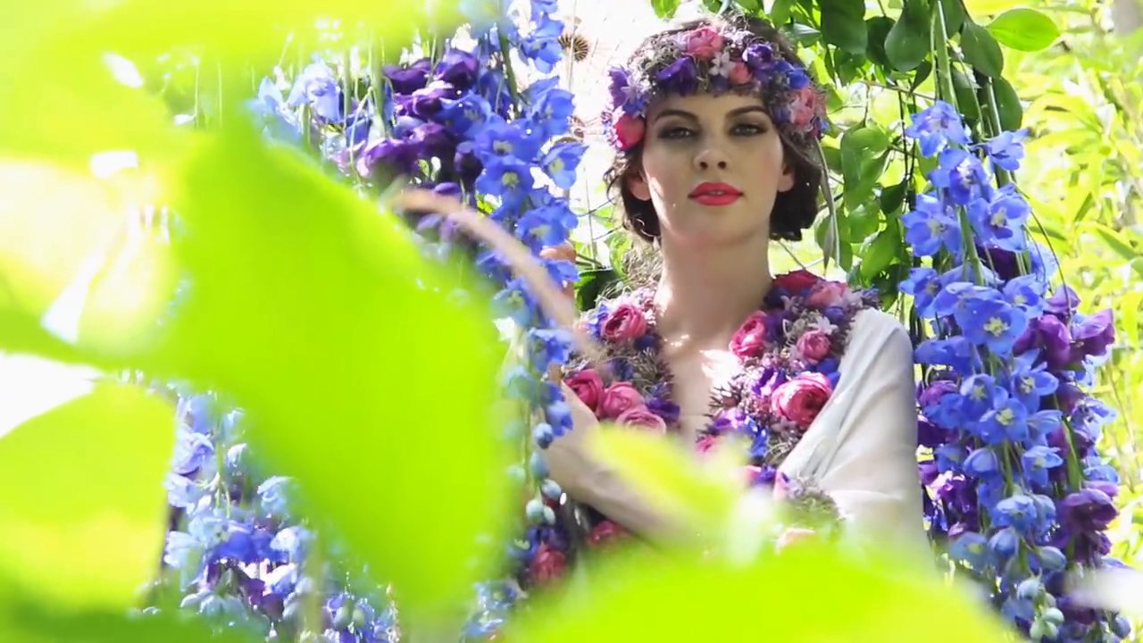 Larry Walshe Floral Design // Floral Dress for The Chelsea Flower Show.