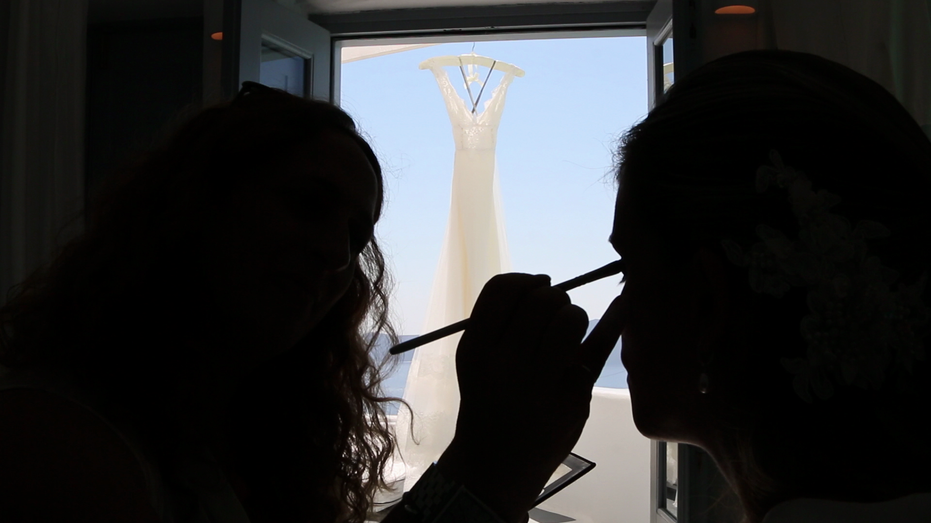 Wedding Videography Santorini - Wedding Makeup