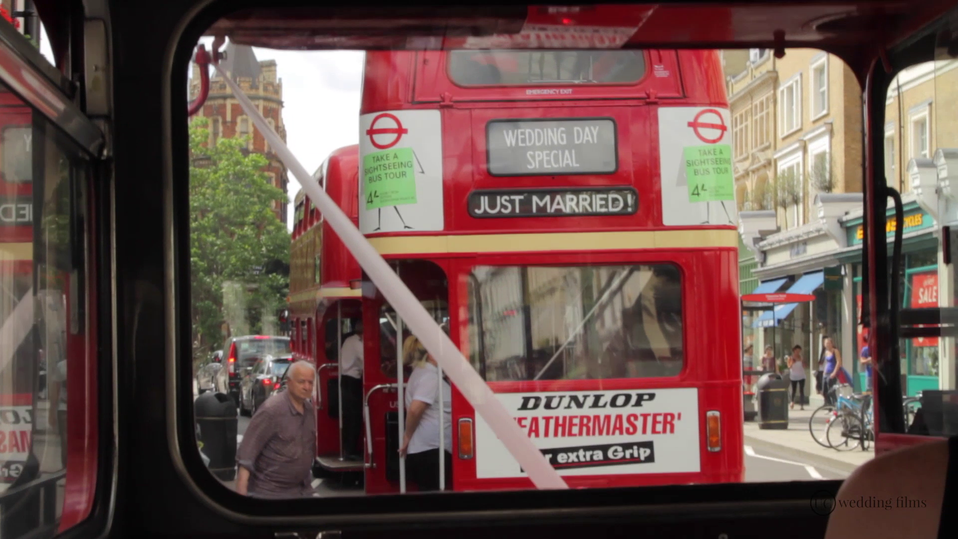 Surrey Wedding Videography -Wedding Route Master Bus