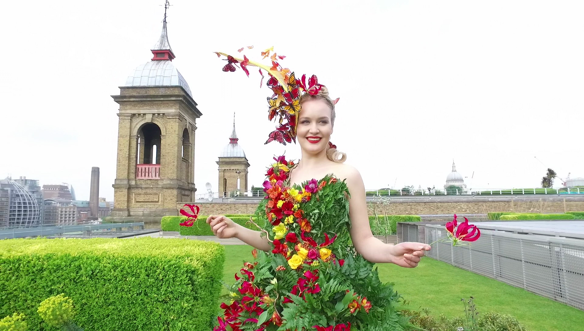 Chelsea Flower Show Floral Dress