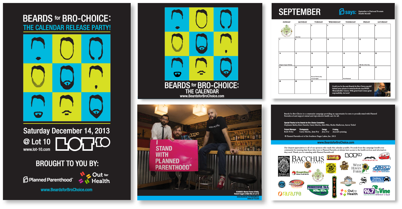 Beards for Bro-Choice Poster & Calendar