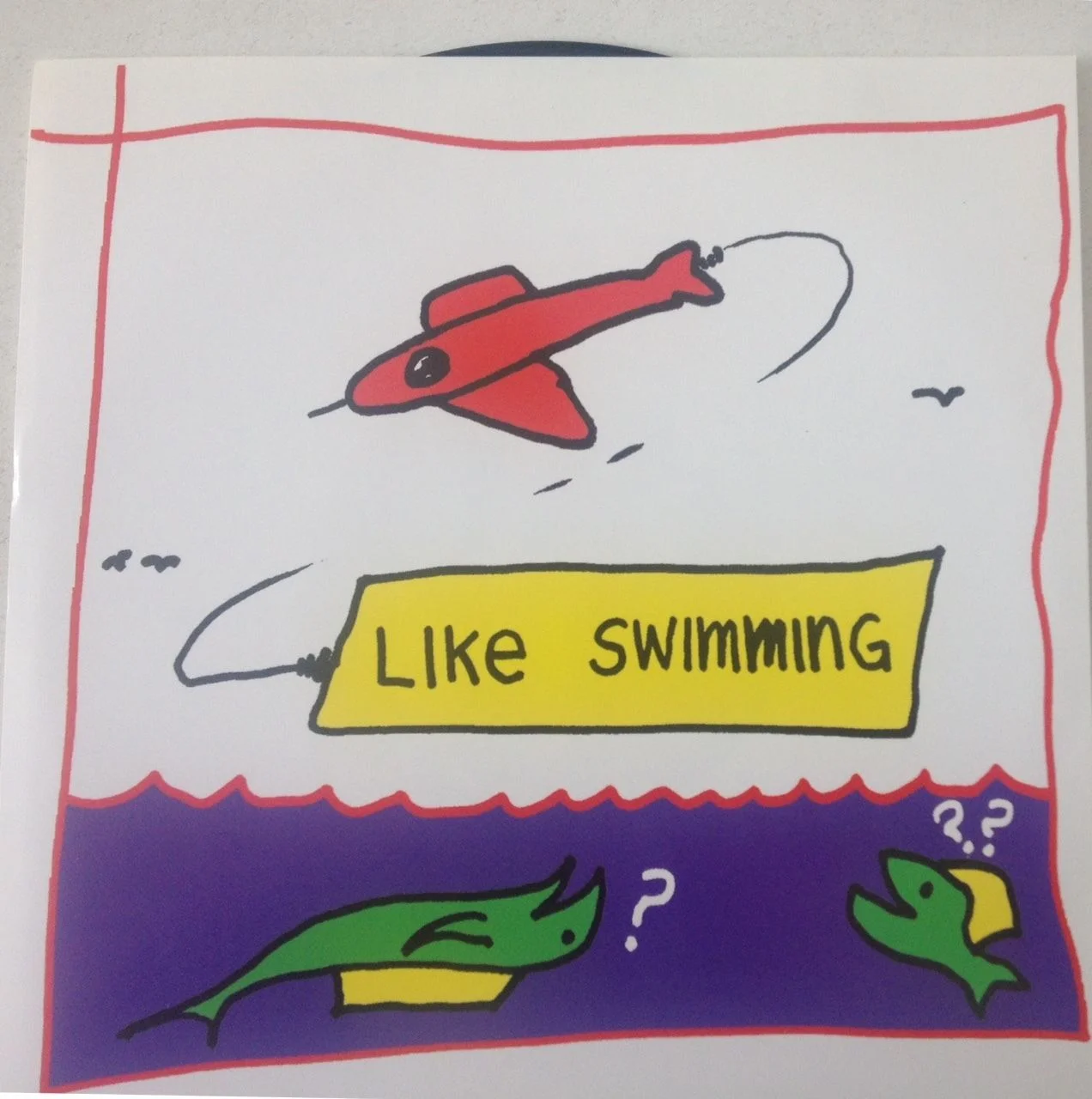 The first time we'd heard "Like Swimming" in association with Mark or Morphine. Mark's artwork for the 7" single by another Sandman side project.