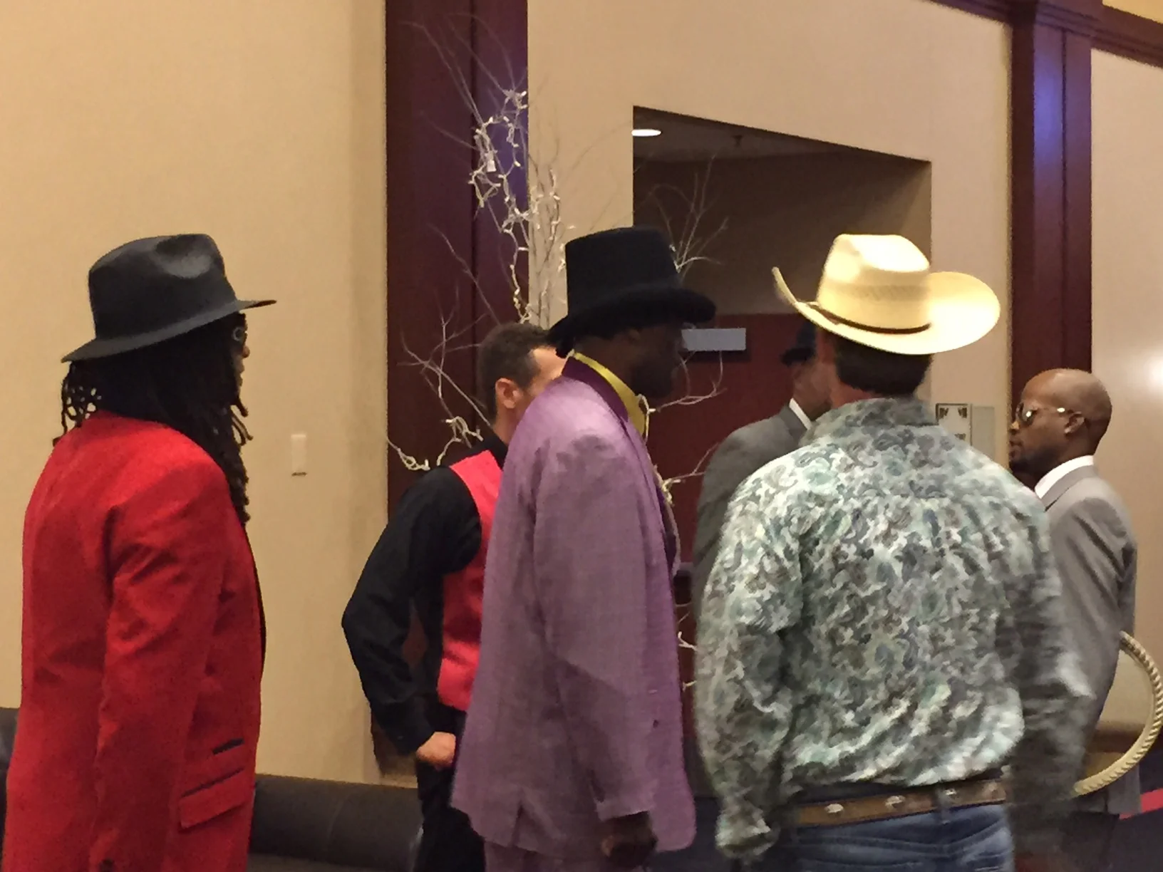 Worlds collide. Or hats.
