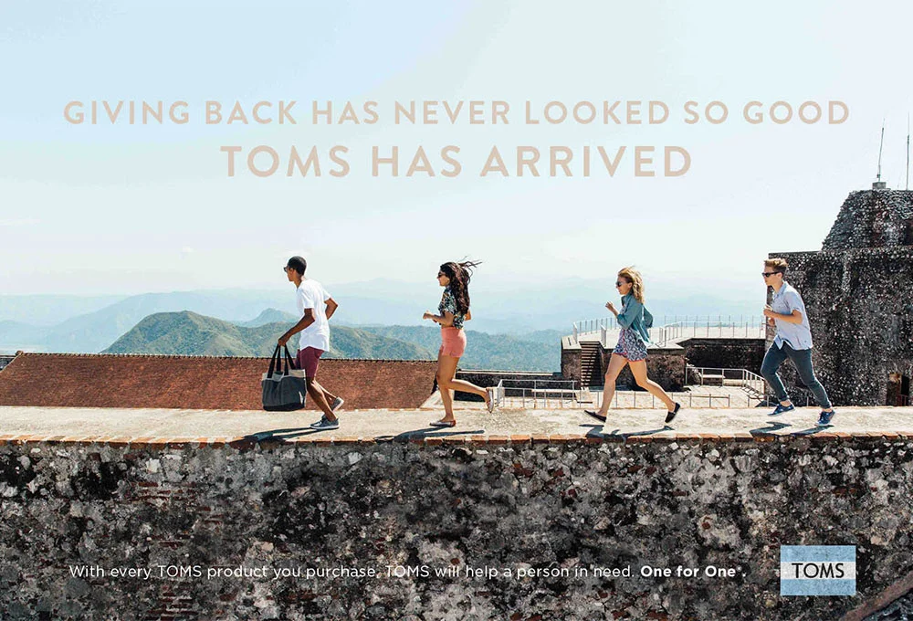 The TOMS brand is synonymous with its 'One for One' mission