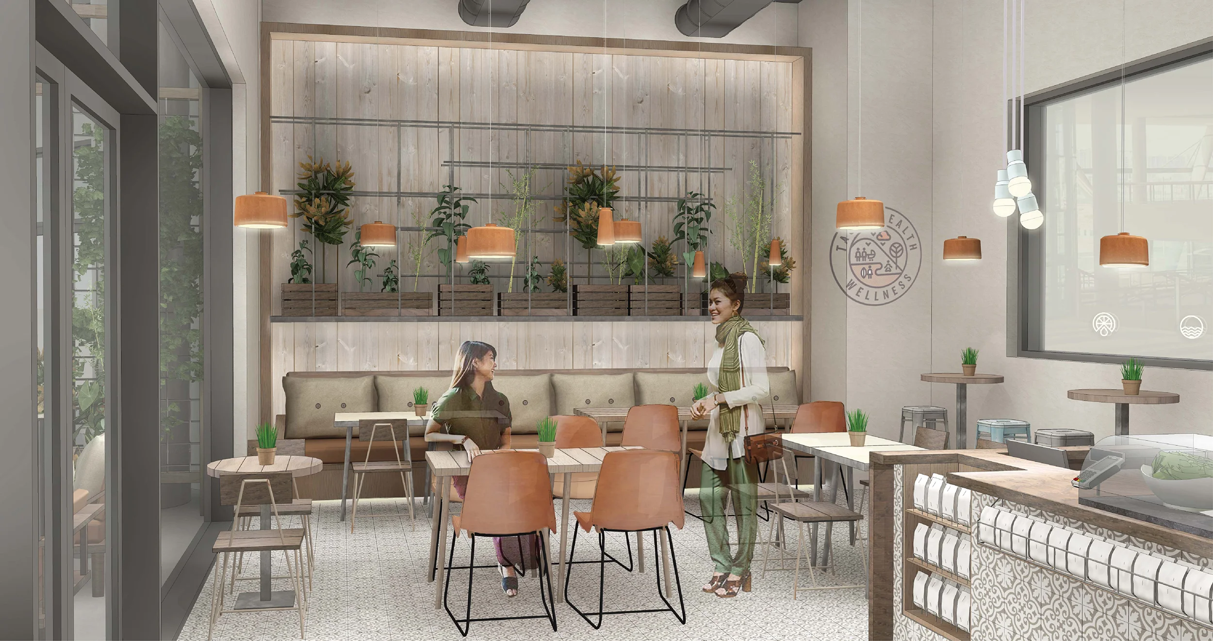Skinny Genie, Masdar City, Abu Dhabi : We developed Skinny Genie from a wholesale company to an innovative customer-focused brand, targeting health-conscious millennials with great-tasting, gluten-free food. The first Skinny Genie café has just opened in Masdar City, the carbon-neutral development designed by Foster + Partners. 