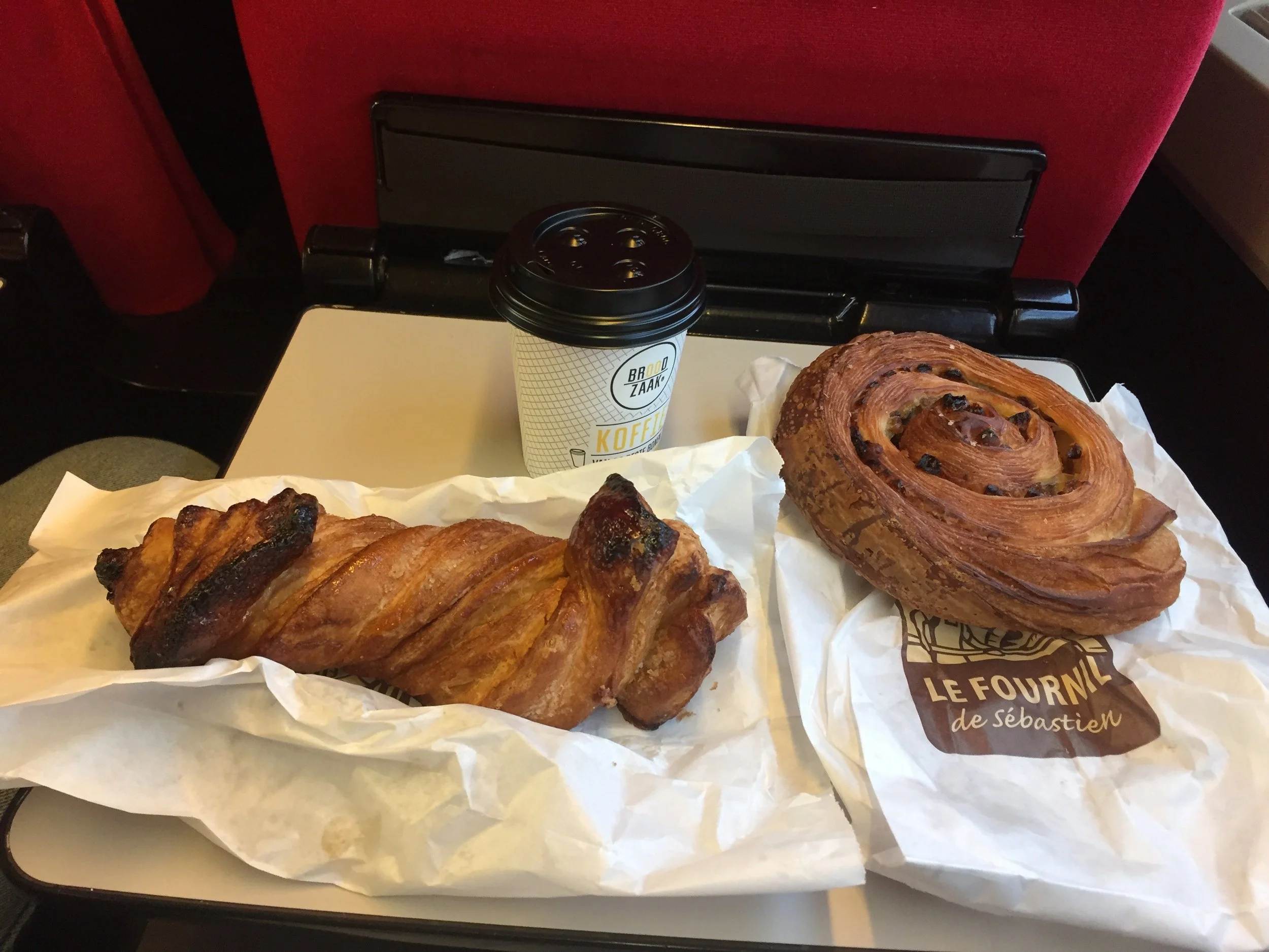 Another joy of living in a foreign country is chances are good no one you know will see you when you are covered in flaky crumbs after devouring your pastry breakfast.