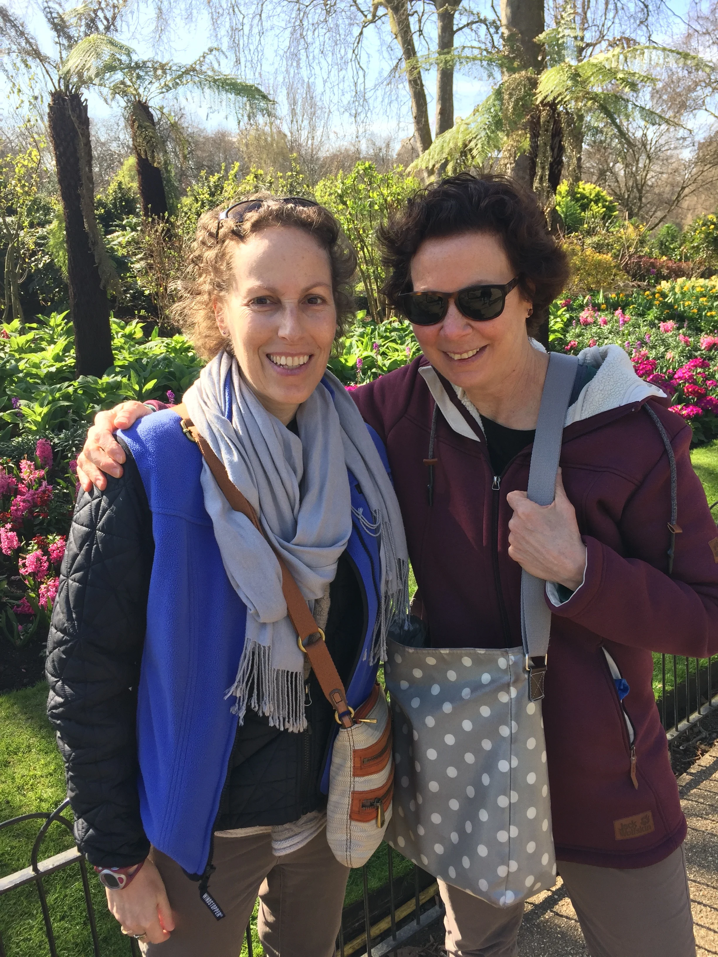  No one does gardens like the Brits. I met up with my teacher friend Susan in  St. James Park  while she was in London visiting her studying-abroad son.&nbsp;Love this photo of you, SuSu. Thinking of you. 