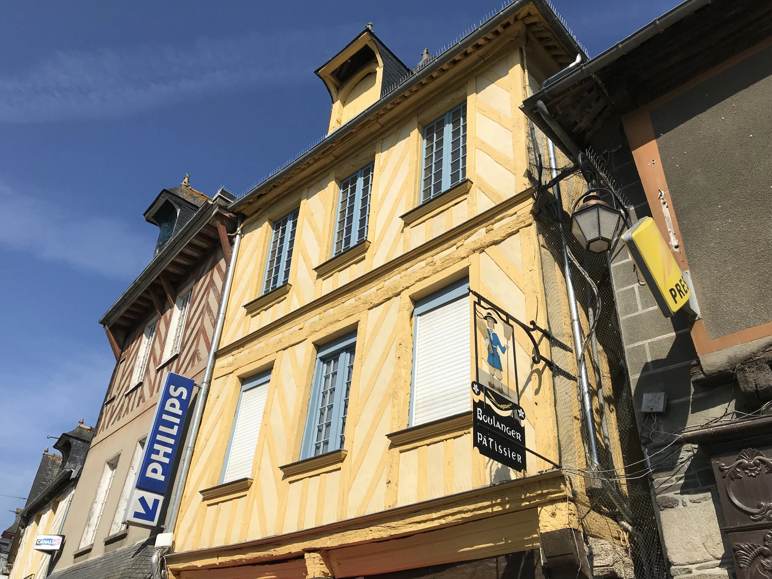  Here’s an updated house. I think neither bright yellow house paint, nor Phillips was around in medieval times. 