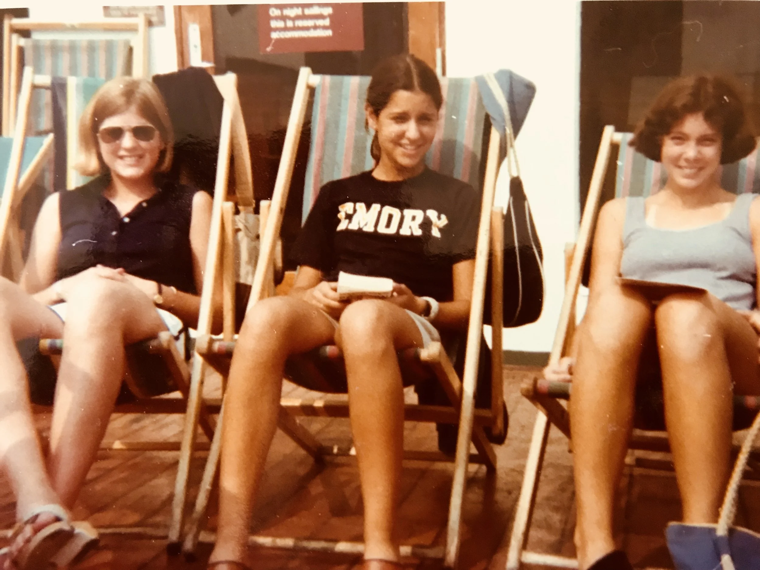 And here is that 16-year-old. We took a ferry from somewhere to somewhere else in Brittany. I lopped off my long curly hair for the summer, opting for what I thought of at the time as a sophisticated bob. Mon dieu!