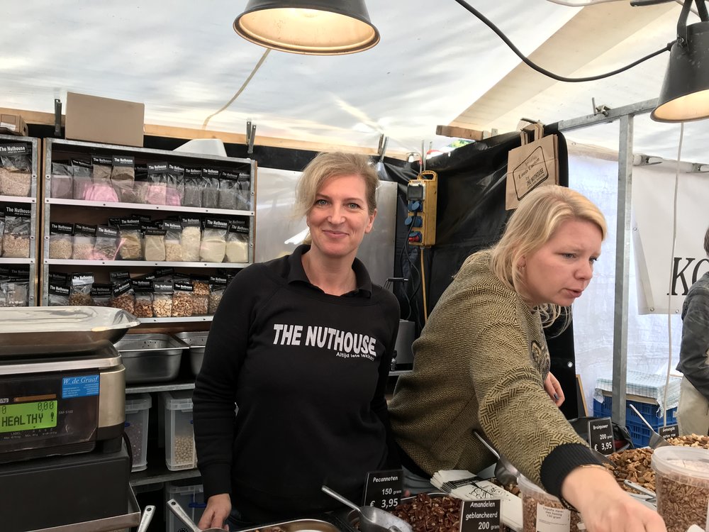  Katja and her husband run  The Nuthouse . They sell nuts and dried fruit, and give out free samples. What could be better? 