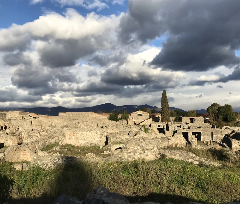  The clouds made for some ominous shadows. Just like the lyrics in the song: “Grey clouds roll over the hills, bringing darkness from above.” 