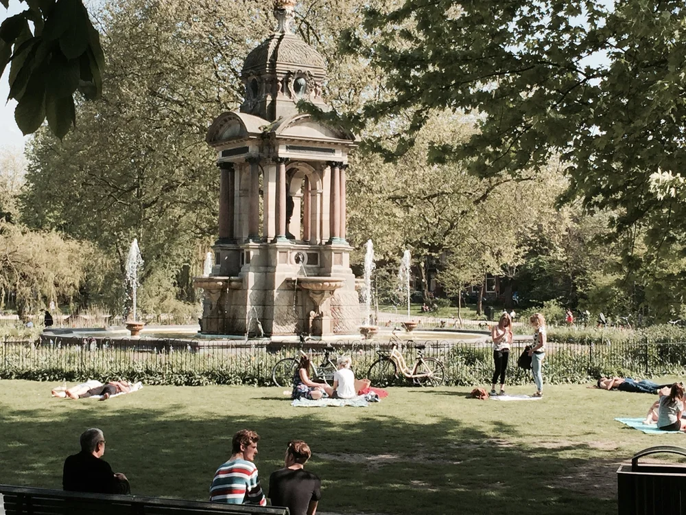  Sarphatipark in de Pijp. Go there. During WW II the park was renamed because Samel Sarphati was Jewish. The name was restored in 1945. At least that part of the story has a happy ending. 