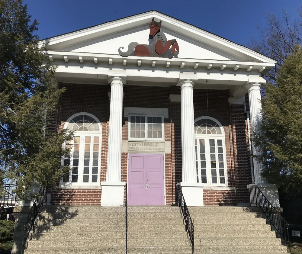  So many churches here. Some have been repurposed, like this former church that is now the Darkhorse Theatre Company. 