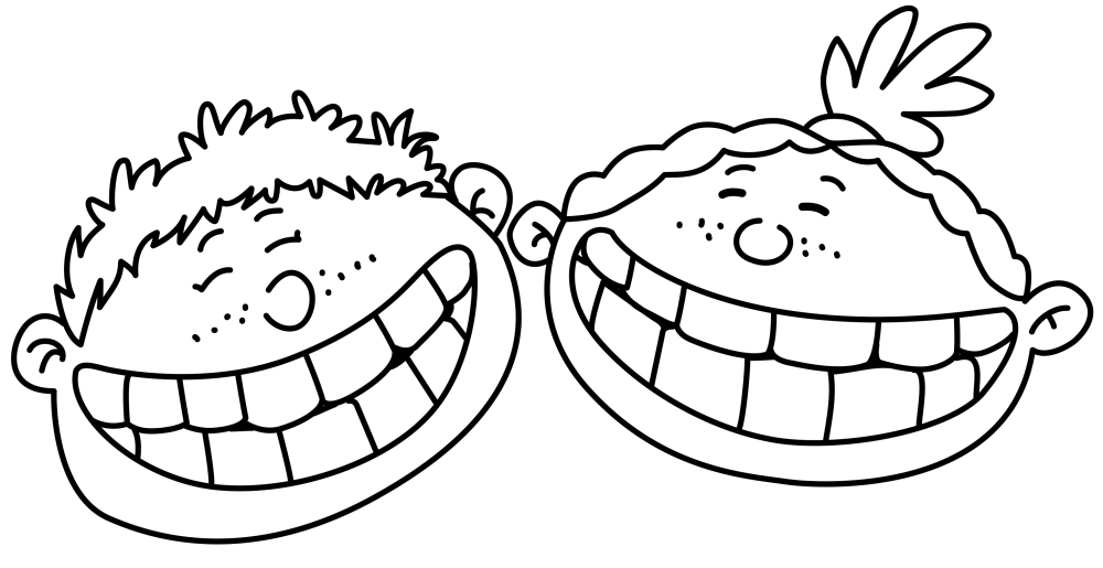 Черно белая картинка улыбка