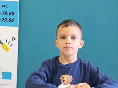 Matvey creating at age seven