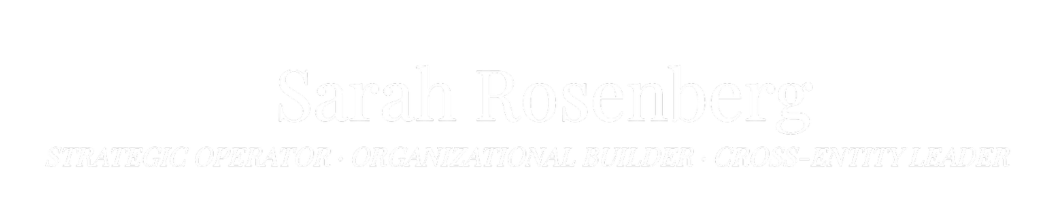STRATEGIC OPERATOR  ·  ORGANIZATIONAL BUILDER  ·  CROSS-ENTITY LEADER