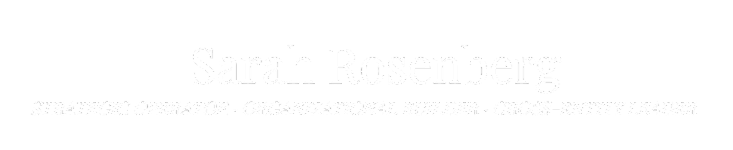 STRATEGIC OPERATOR  ·  ORGANIZATIONAL BUILDER  ·  CROSS-ENTITY LEADER