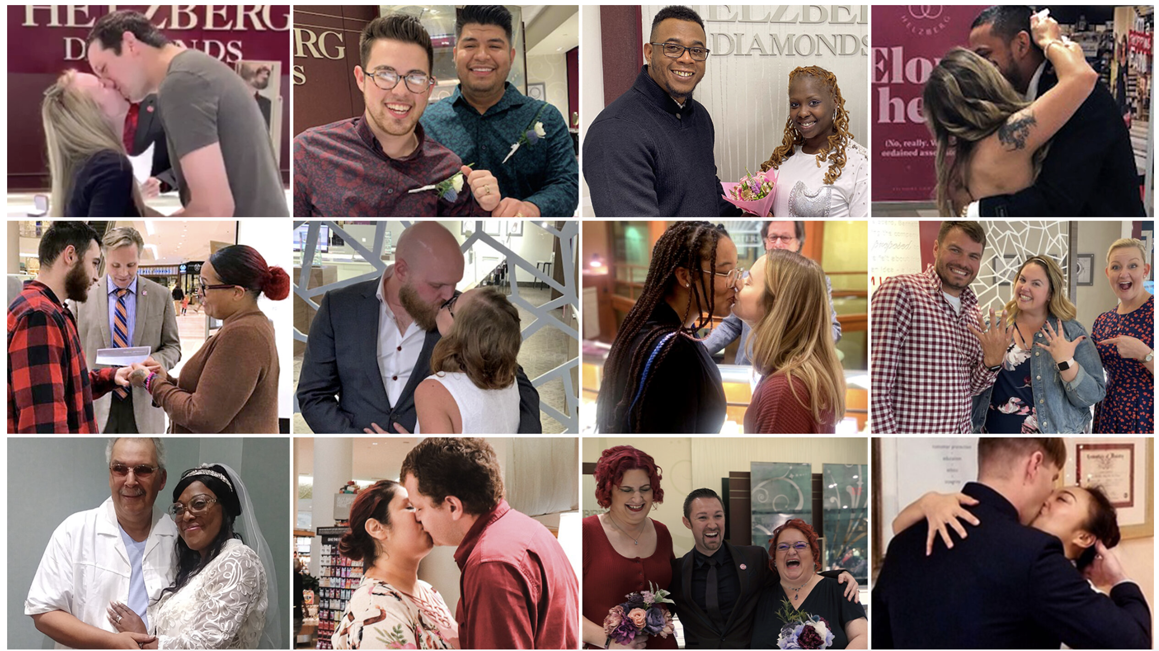 The program launched in the fall of 2019 to huge success. In the first three months, Helzberg hosted over 75 weddings across 21 different states and it quickly become a standard part of their business