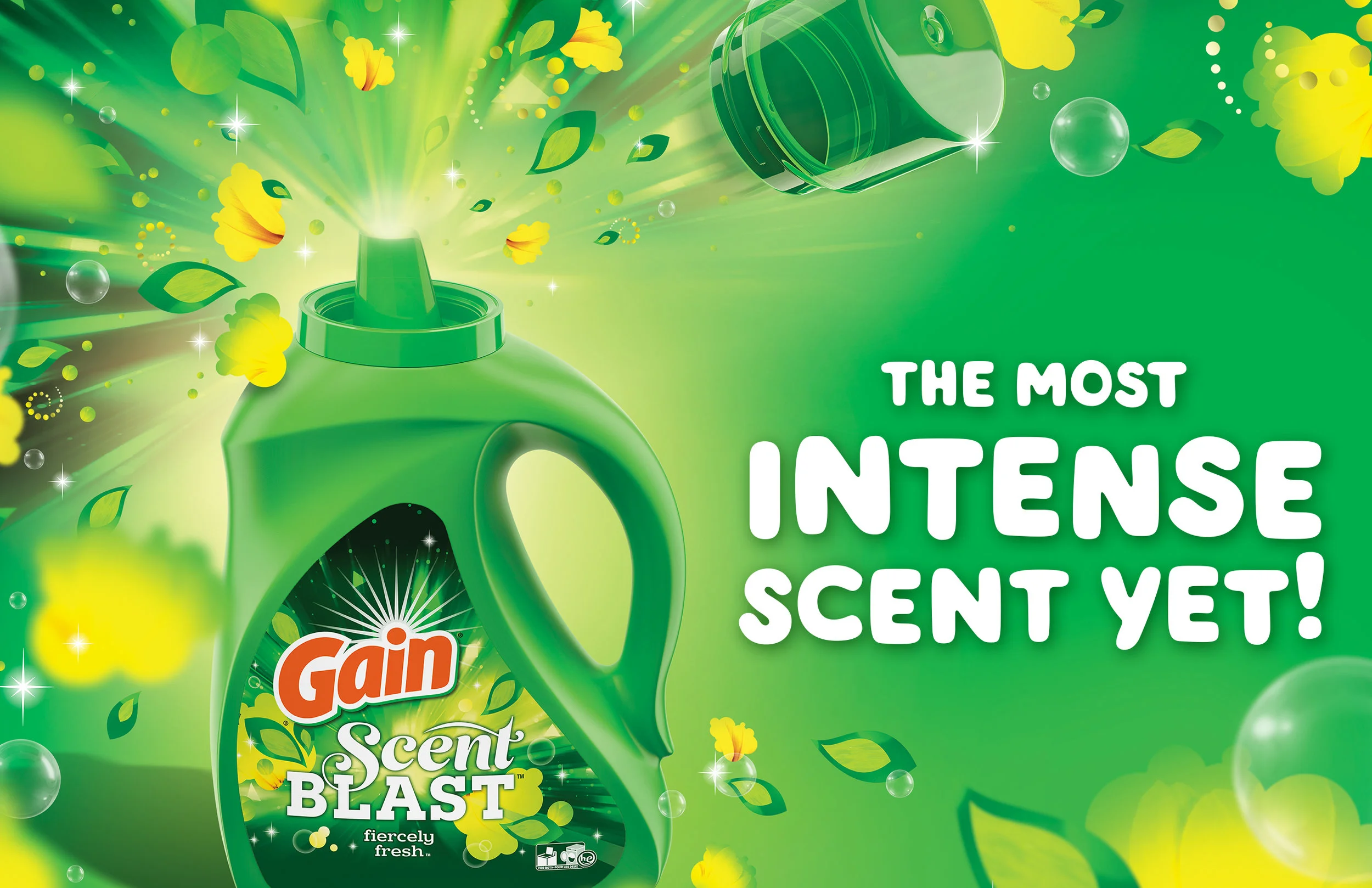 Key visual design for a formula upgrade and new product launch.