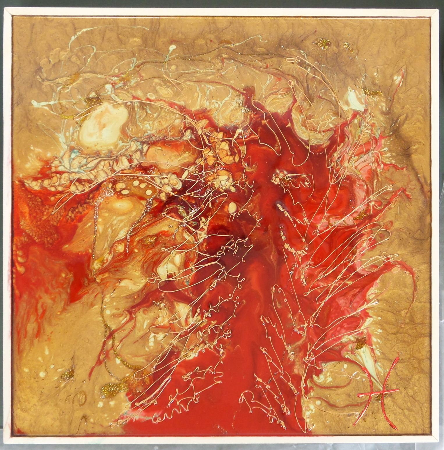 Sample painting I made for owners Adriana & Fernando during my demonstration.