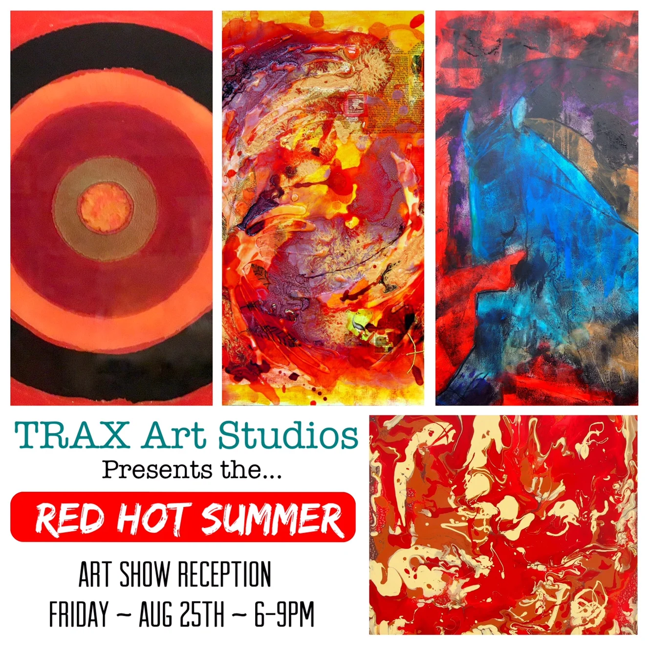 Red Hot Artwork from artists Tristina Dietz Elmes and Tatiana Cast.