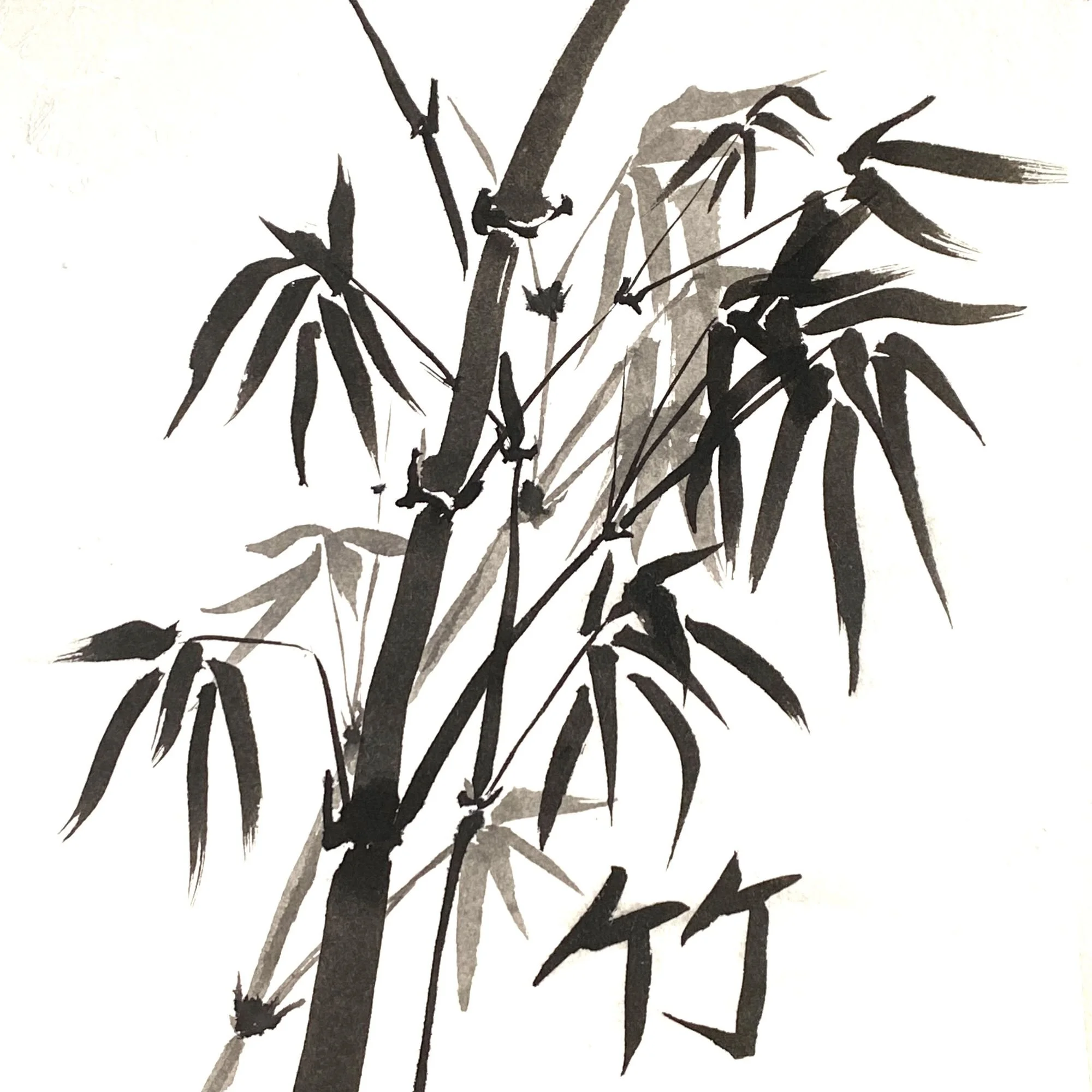 Sumi-e Flowers & Plants Live Painting Class and Art Sale