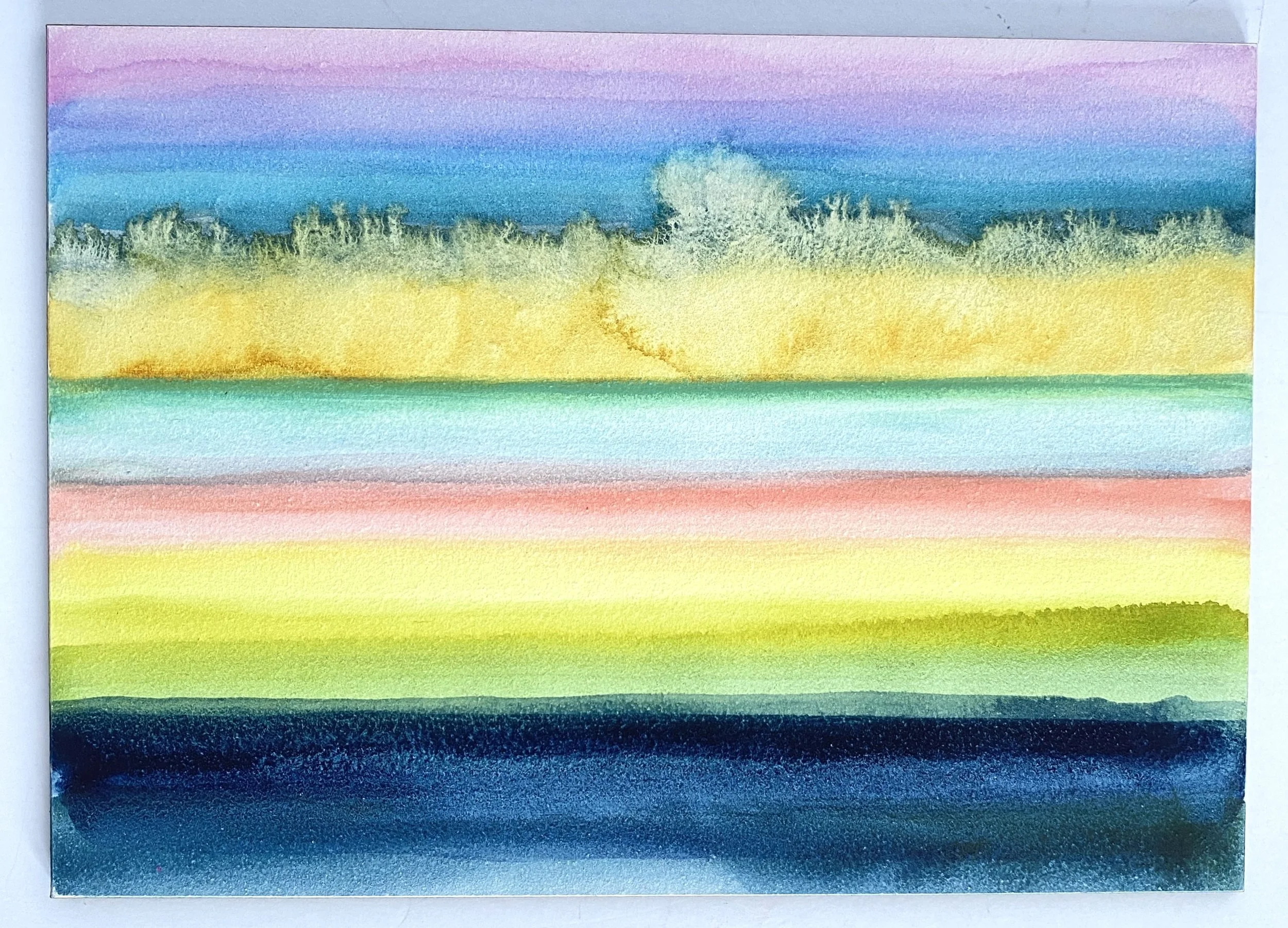 Dreamy Landscapes in Watercolor Live Painting Class and Art Sale