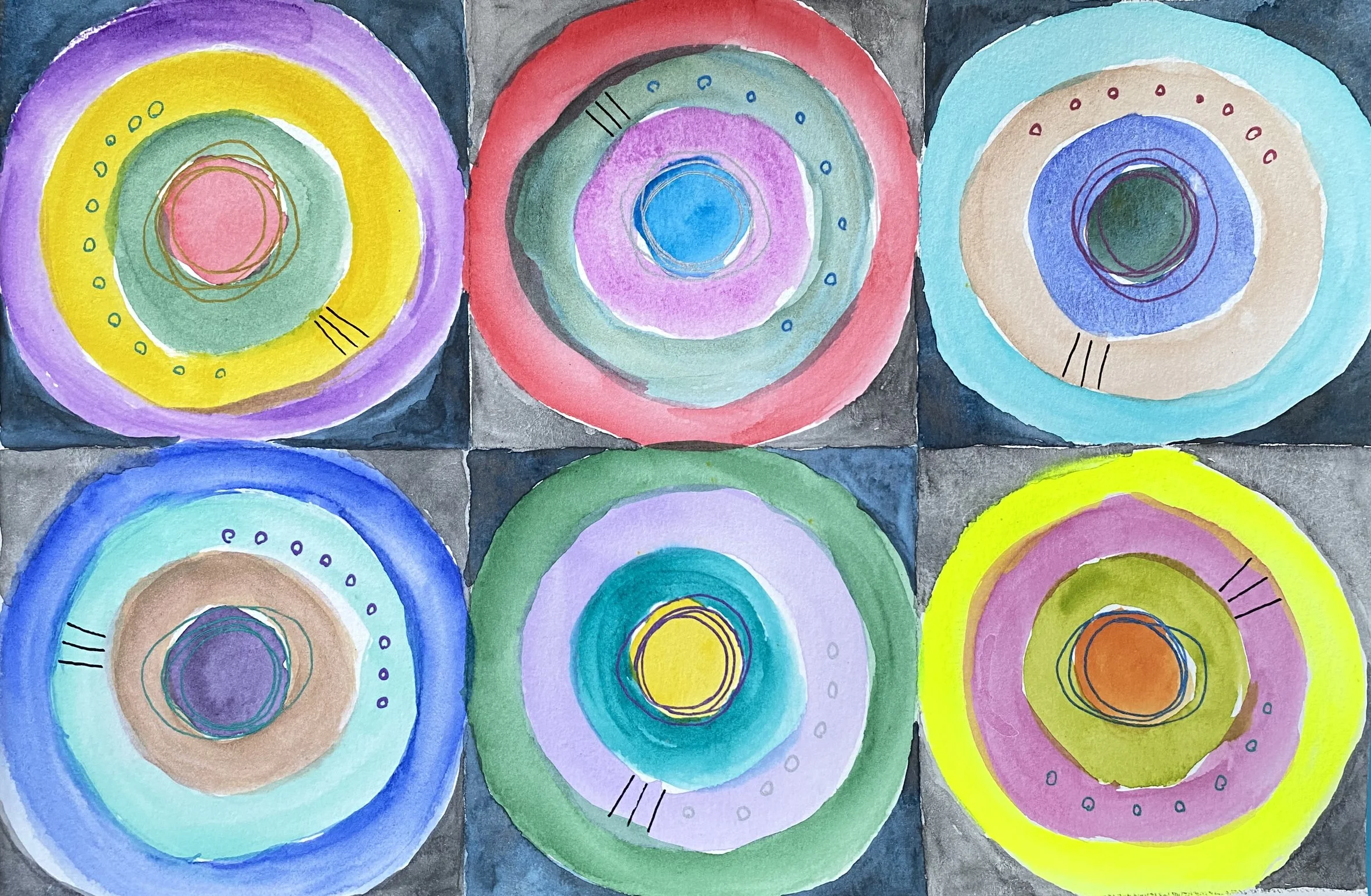 Channeling Kandinsky Abstracts Live Painting Class and Art Sale