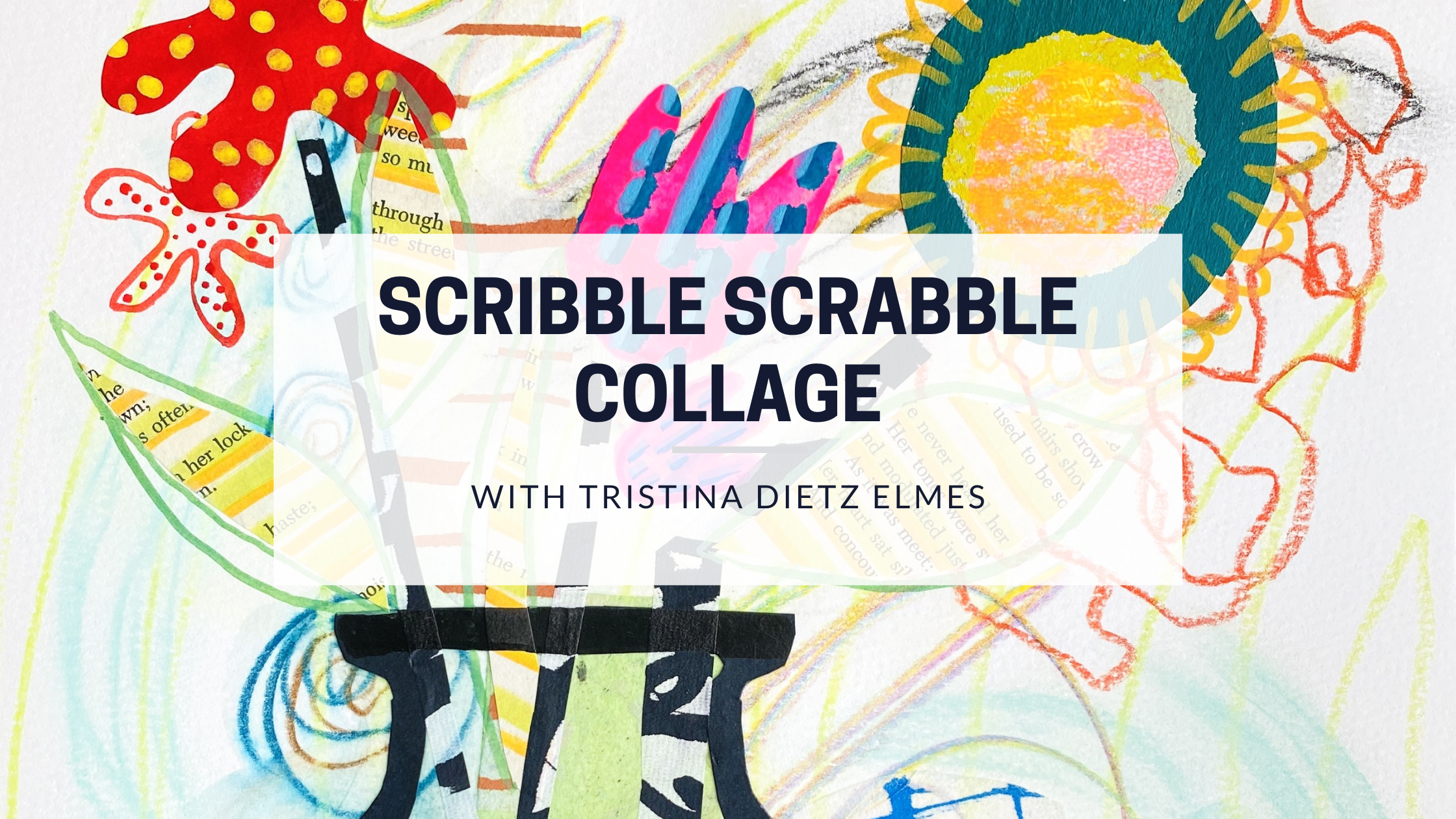 Scribble Scrabble Collage Live Painting