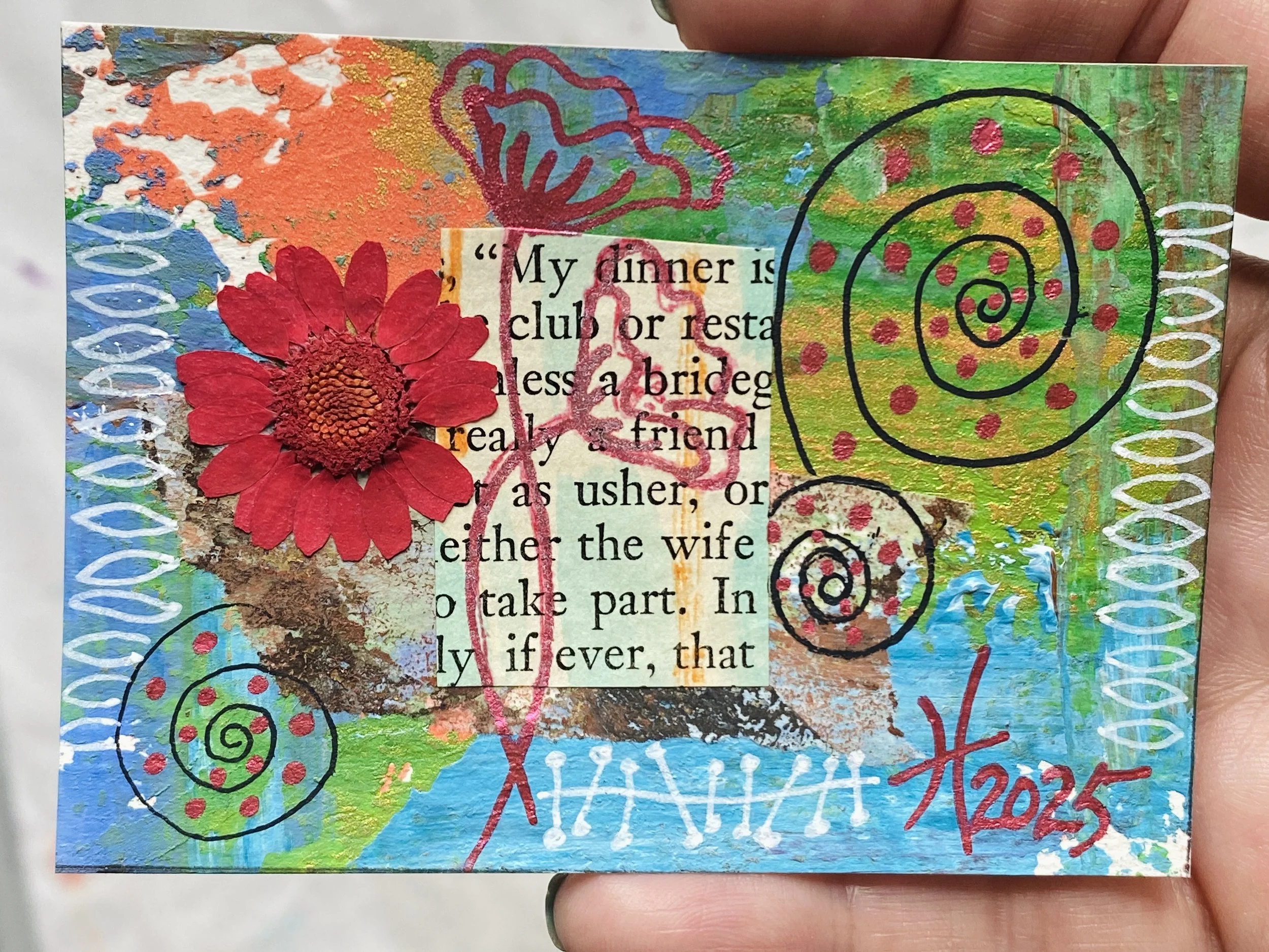 Create a Quick ATC Series Live Painting Class and Art Sale