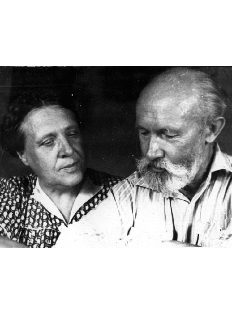 3.13 ┆ Yelena Aleksandrovna and Nikolai Ivanovich Zubov (close friends of the author in exile). Kok-Terek, 1956