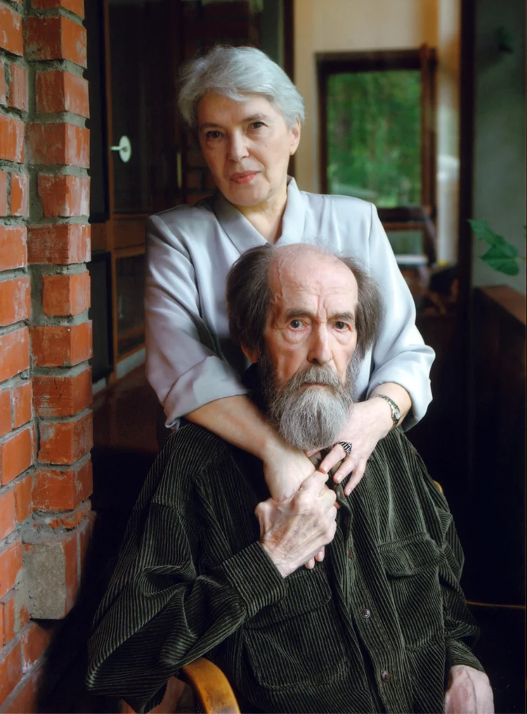 9.12┆ Natalia and Aleksandr Solzhenitsyn. Troitse-Lykovo, 14 July 2007 Credit: Yuri Feklistov