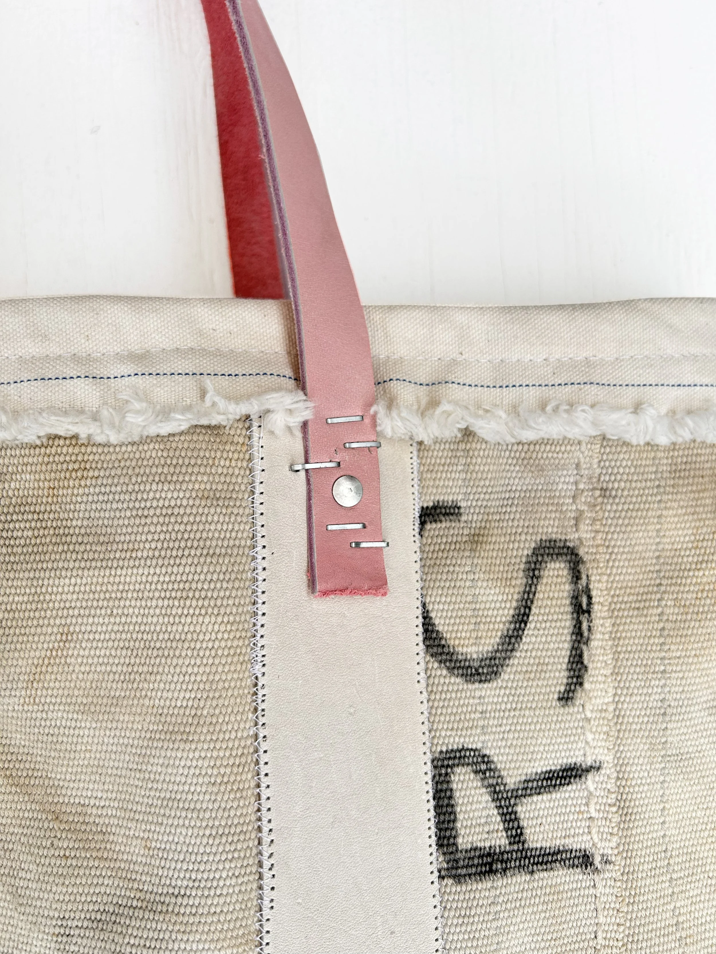 salvage baseball tote handle detail.jpg