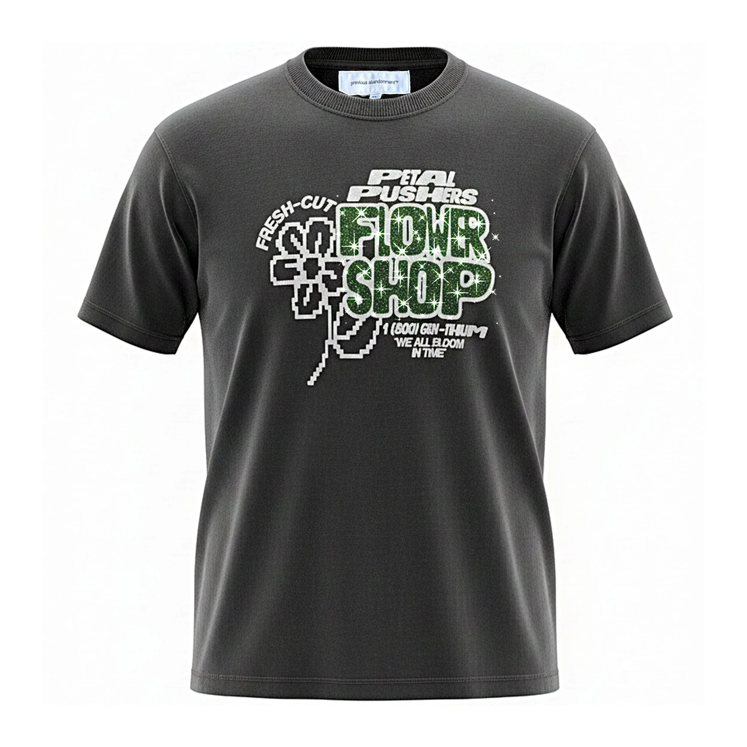 PETAL PUSHERS black tee front.jpg