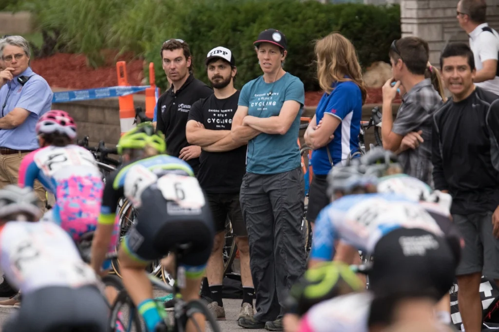 Alison & Bobby watch the race unfold