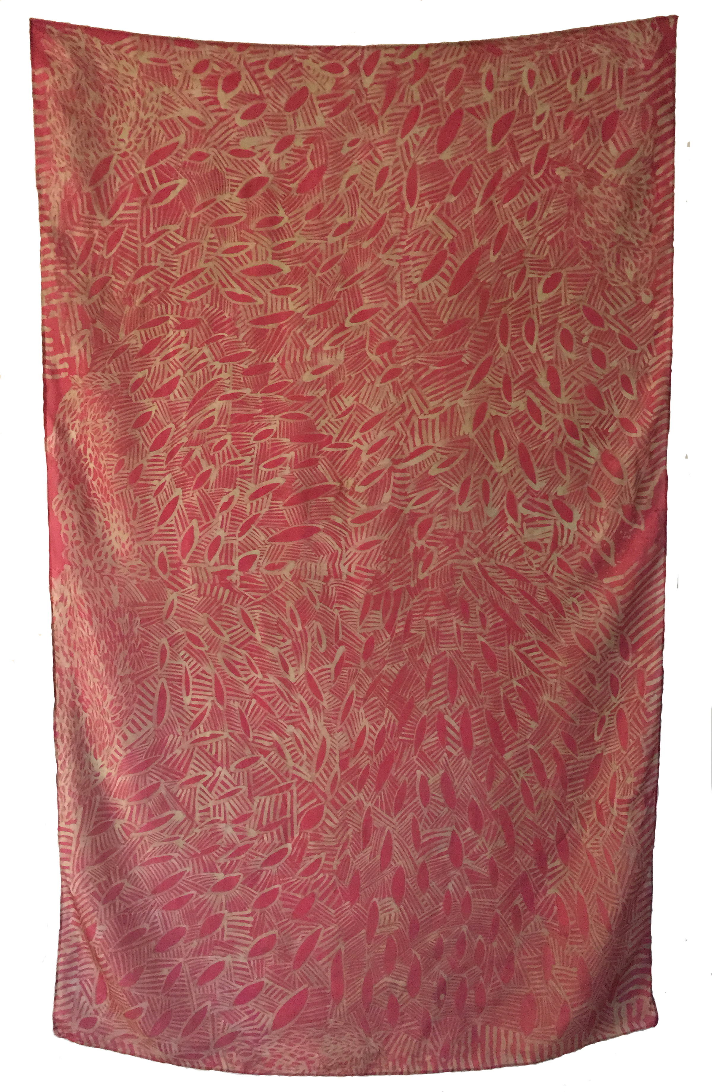  Batiked silk&nbsp;  72" x 40"&nbsp; 