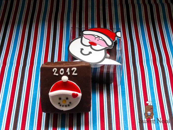 Merry Christmas snowman pao de mel