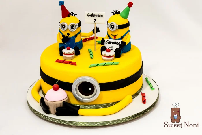 Minions cake, Happy Birthday to Gabriela and Carolina