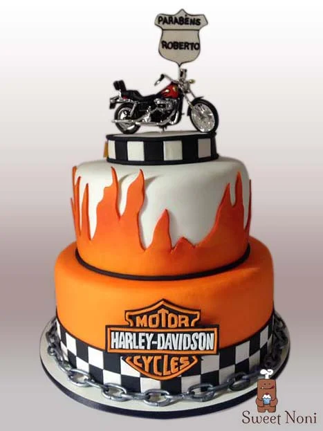 Harley Davidson cake for Roberto who absolutely love motorbikes, such a special cake