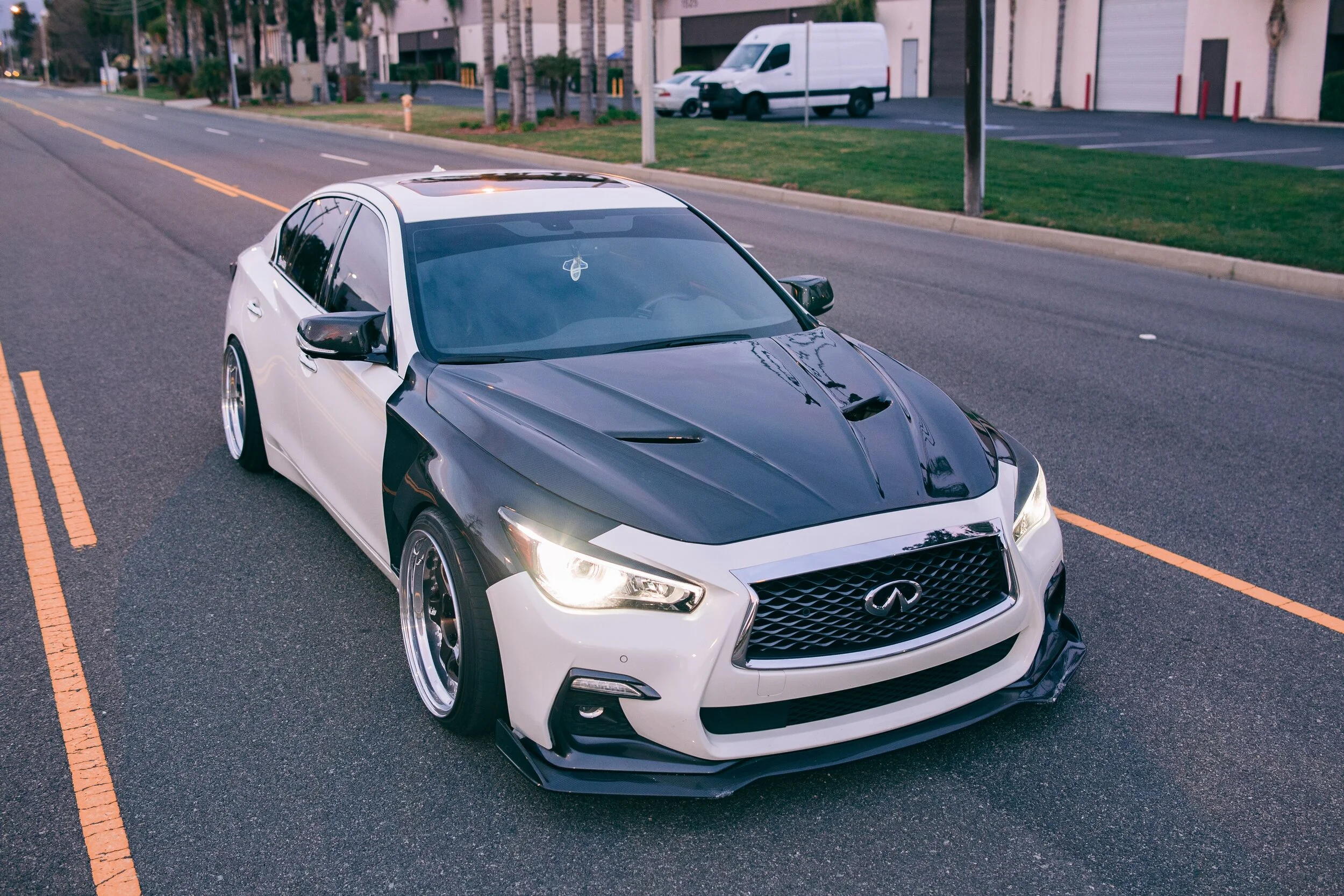 Infiniti Q50 SpecS Vented Hood — Fly1 Motorsports