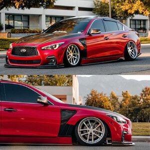 Fly1 Motorsports Red Hot! @q50_tony Lookin' Tough With Our Carbon