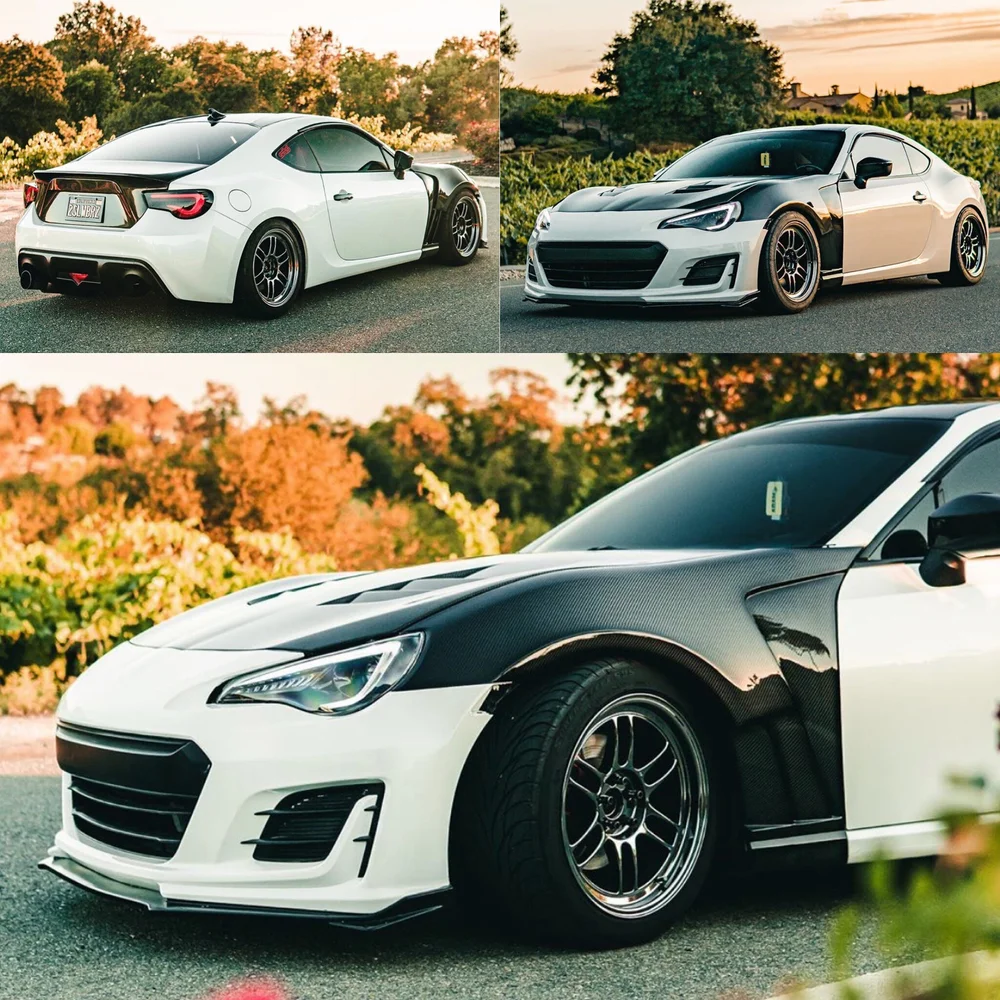 【FRS】 Evasive Motorsports: Varis FRP Front Bumper w/ Carbon Under Lip