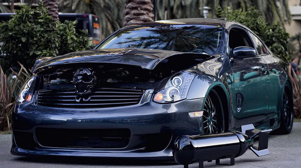 G35 Coupe Kuruma Z Style Front Bumper — Fly1 Motorsports
