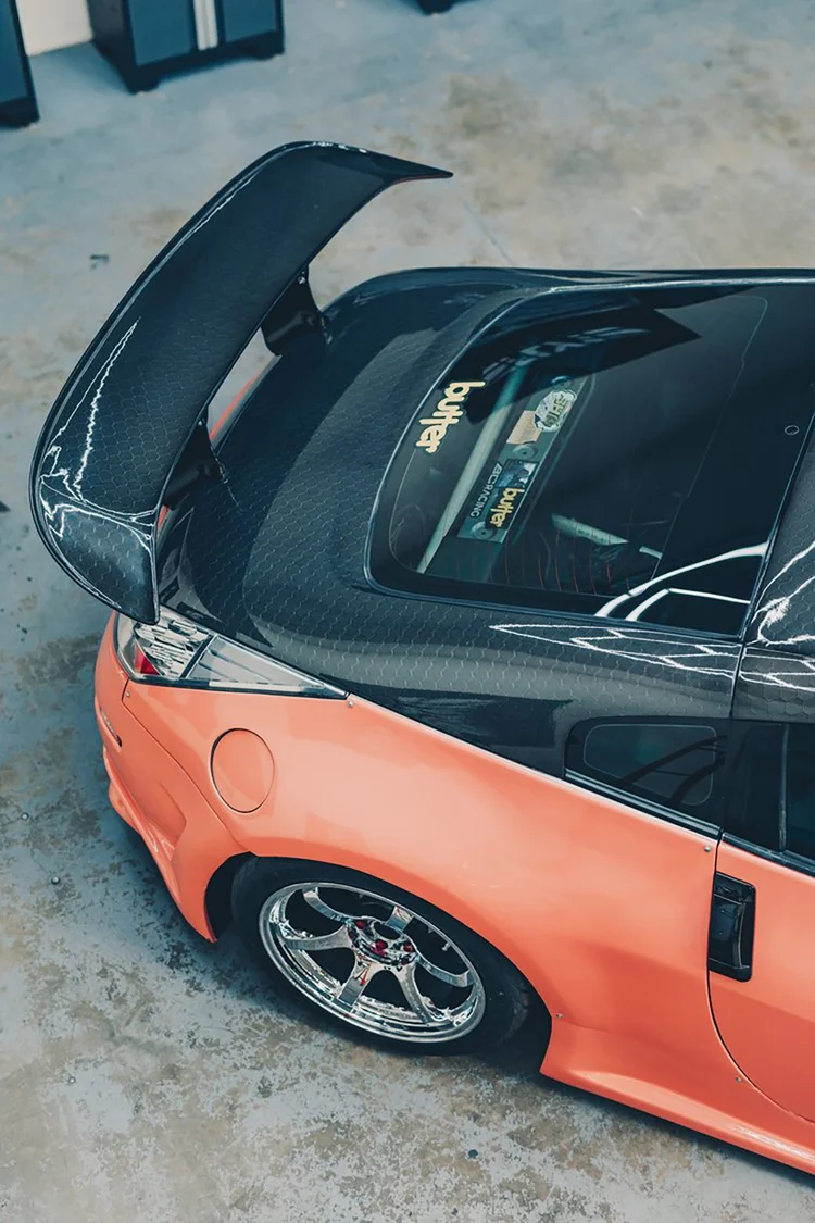 その他 fab New Horizon cf OEM-style carbon fiber rear top spoiler for 2023 Nissan Z