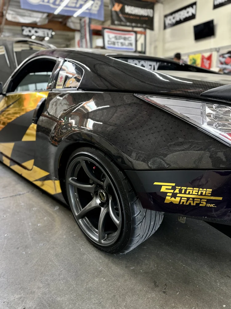 Nissan 350Z Carbon Fiber Rear Quarter Panel Caps — Fly1