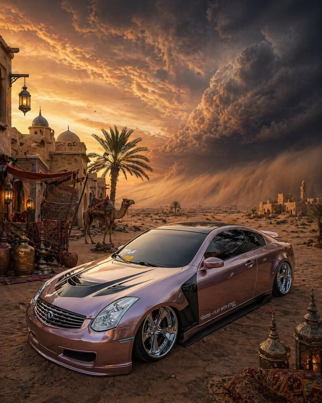 Desert Storm.

Get your G35 fitted right for any occasion; hoods, fenders, bumpers, roof caps and more 🔗

🚗: @aa.espinoza01