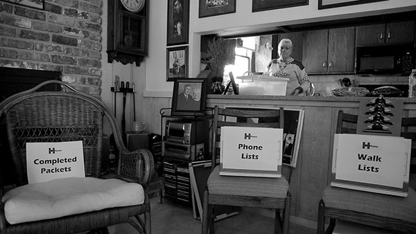 Susan Vallem is a retired college professor and social worker, opened up her house to the Clinton campaign in nearby Waverly, Iowa so it didn’t have to rent an office. She said she supported Hillary because of her commitment to solving problems. “My sort of concept of social work is that you look at what the needs are. How do you bring people together, and how do you make something happen?” she said. “That's so what Hillary does, is to see a need, figure out who you have to bring along, and make something happen. Hillary fits my personality, my profession, as well as the whole political end of things that I think are important….That's what drives me to work really hard on her campaign, is because I believe she is the best person to make those good things happen.”