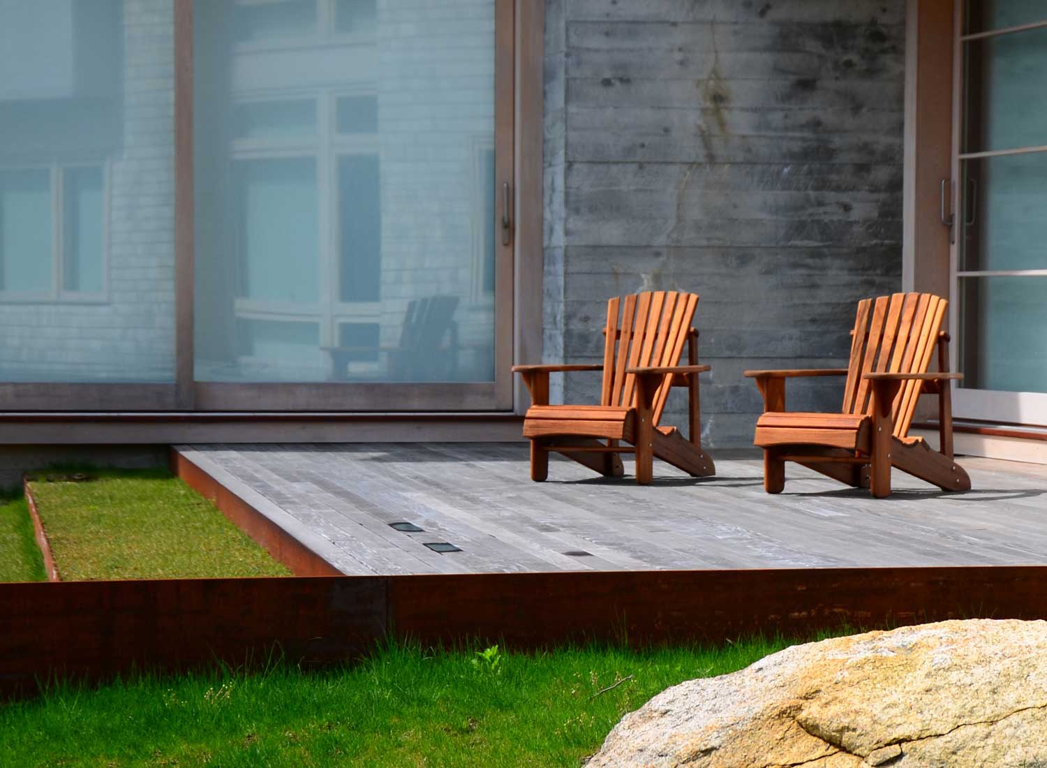 Ipe Deck Overlooking Backyard, Cape Cod